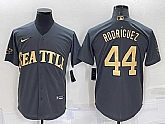 Seattle Mariners #44 Julio Rodriguez Grey 2022 All Star Stitched Cool Base Nike Jersey,baseball caps,new era cap wholesale,wholesale hats